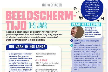 Beeldschermtijd: hoe vaak en hoelang?